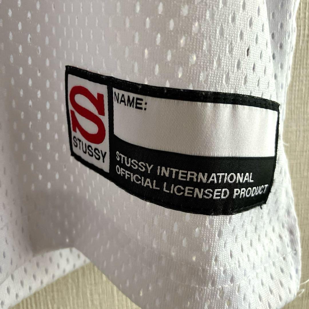 未使用並　ステューシー　メッシュ　タンクトップ　ゲームシャツ　デカロゴ　XL