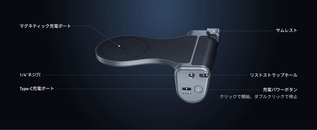 TELESIN iPhone 17 Pro用 カメラグリップ&冷却ケース 自撮り