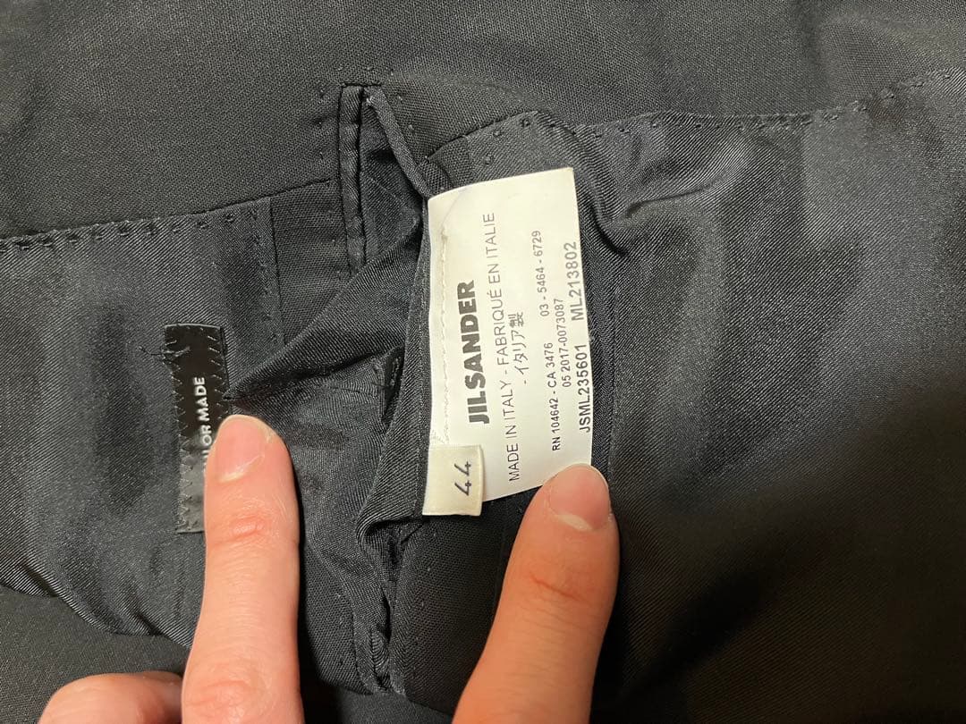 JILSANDER ブラックスーツ　セットアップ　ジルサンダー　ユニセックス