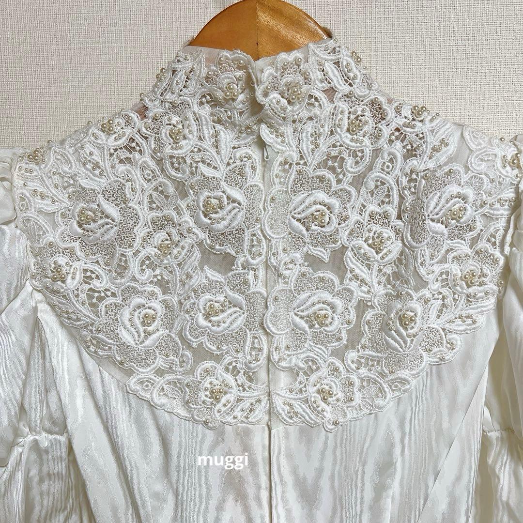 yumi katsura ユミカツラ ウェディングドレス パール パフスリーブ