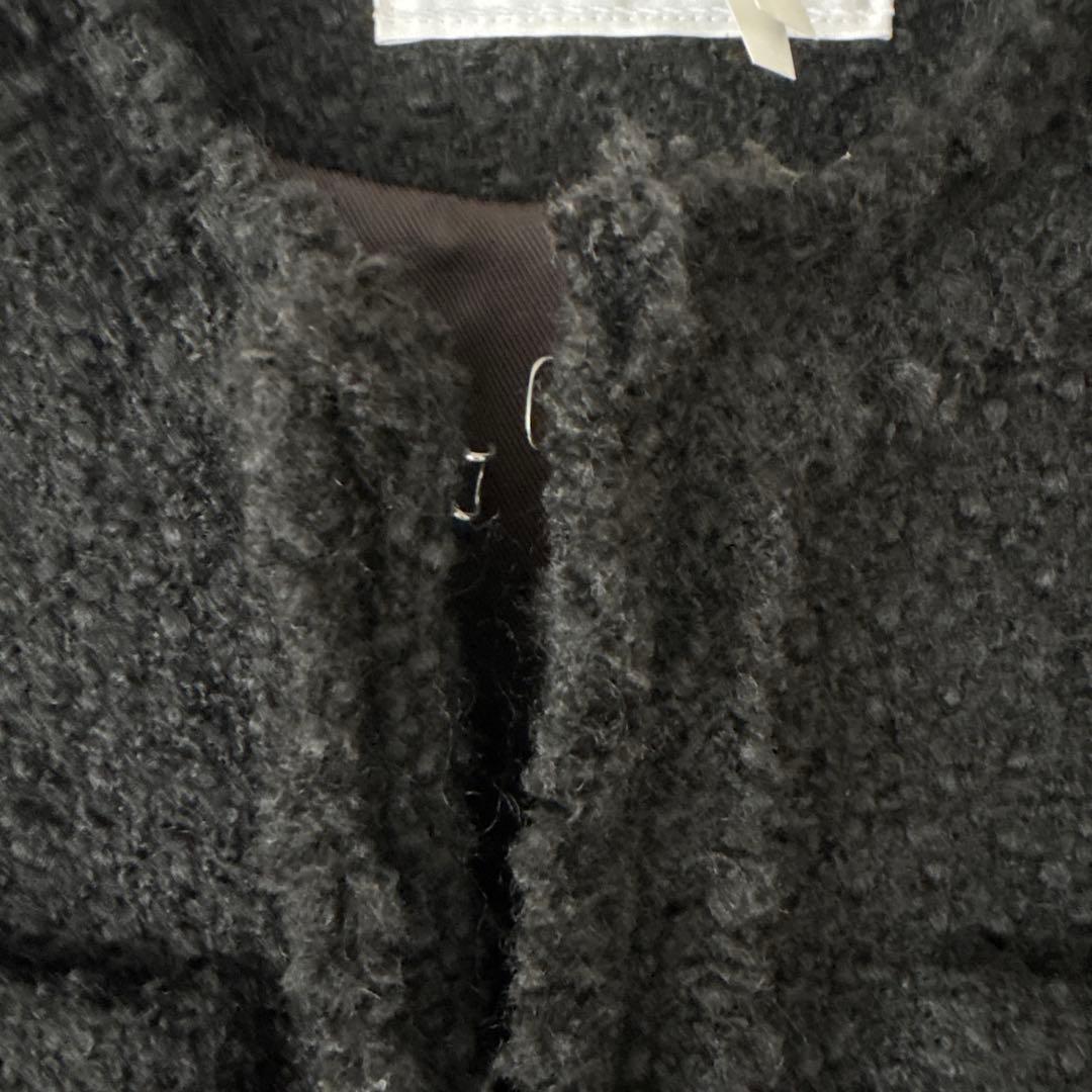 RIVE DROITE ツイードフリンジジャケット ブラック セレモニー