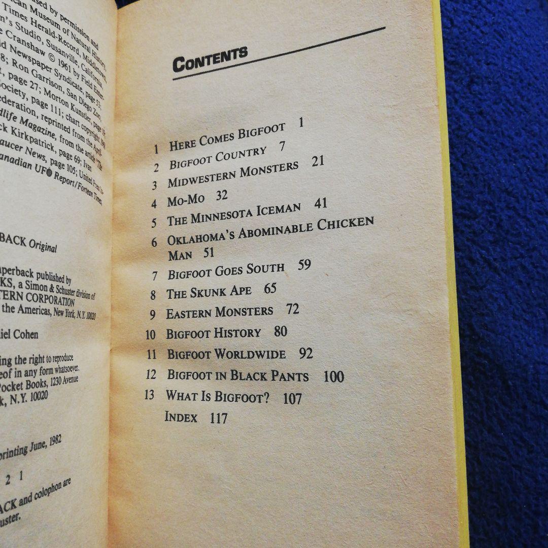 洋書 BIGFOOT: AMERICA'S #1 MONSTER by Cohen