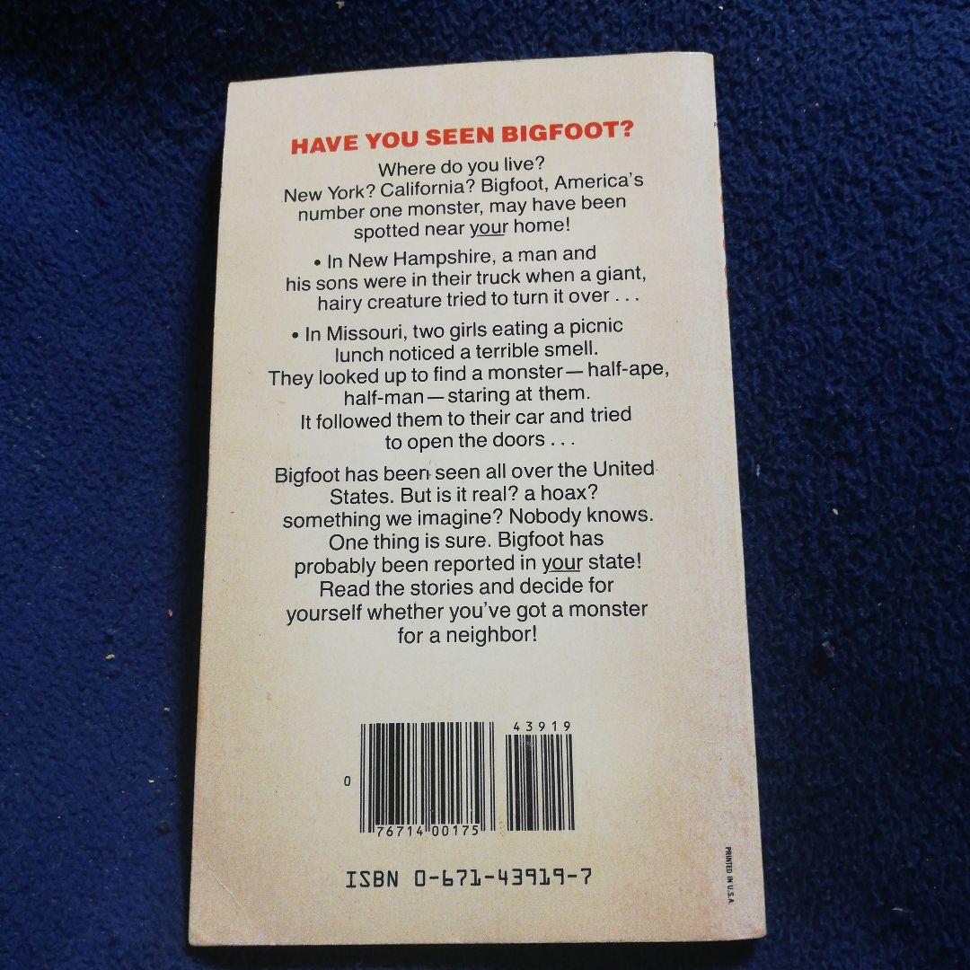 洋書 BIGFOOT: AMERICA'S #1 MONSTER by Cohen