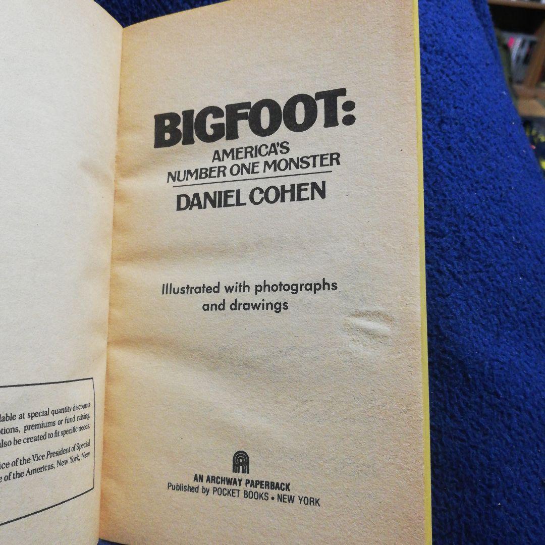 洋書 BIGFOOT: AMERICA'S #1 MONSTER by Cohen