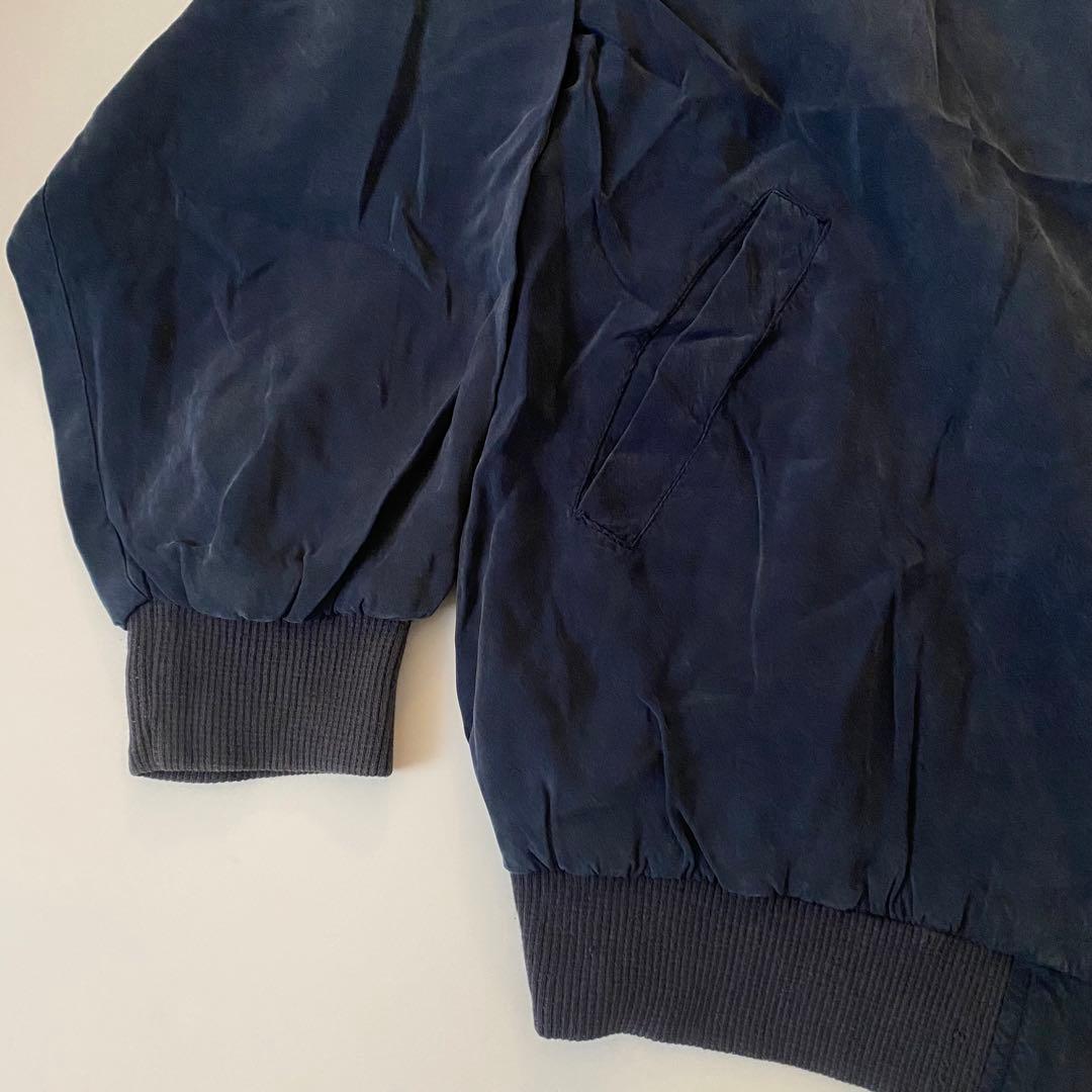 80s GIORGIO ARMANI MA-1 ブルゾン ジャンパー 刺繍