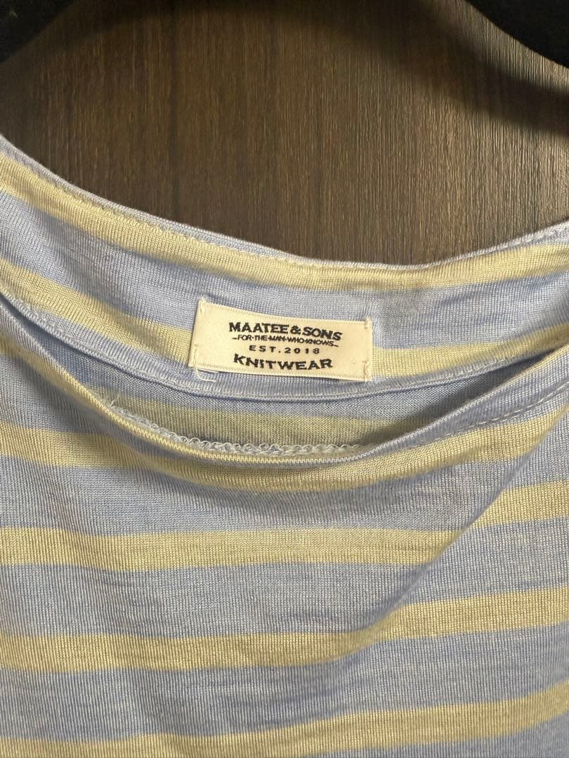 MAATEE&SONS シルクボートロングスリーブ