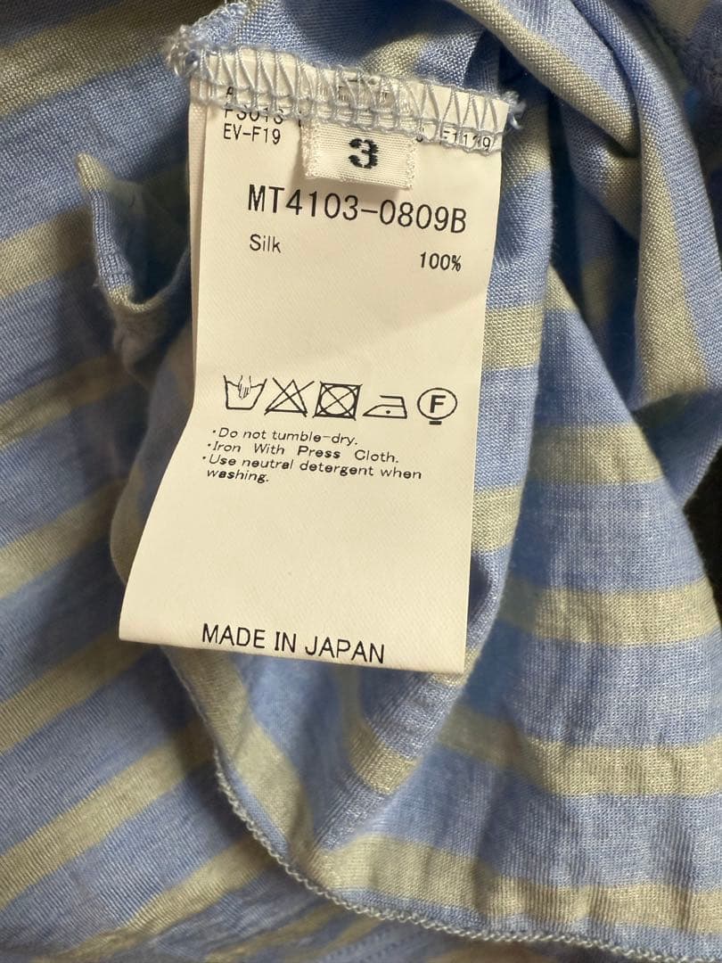 MAATEE&SONS シルクボートロングスリーブ