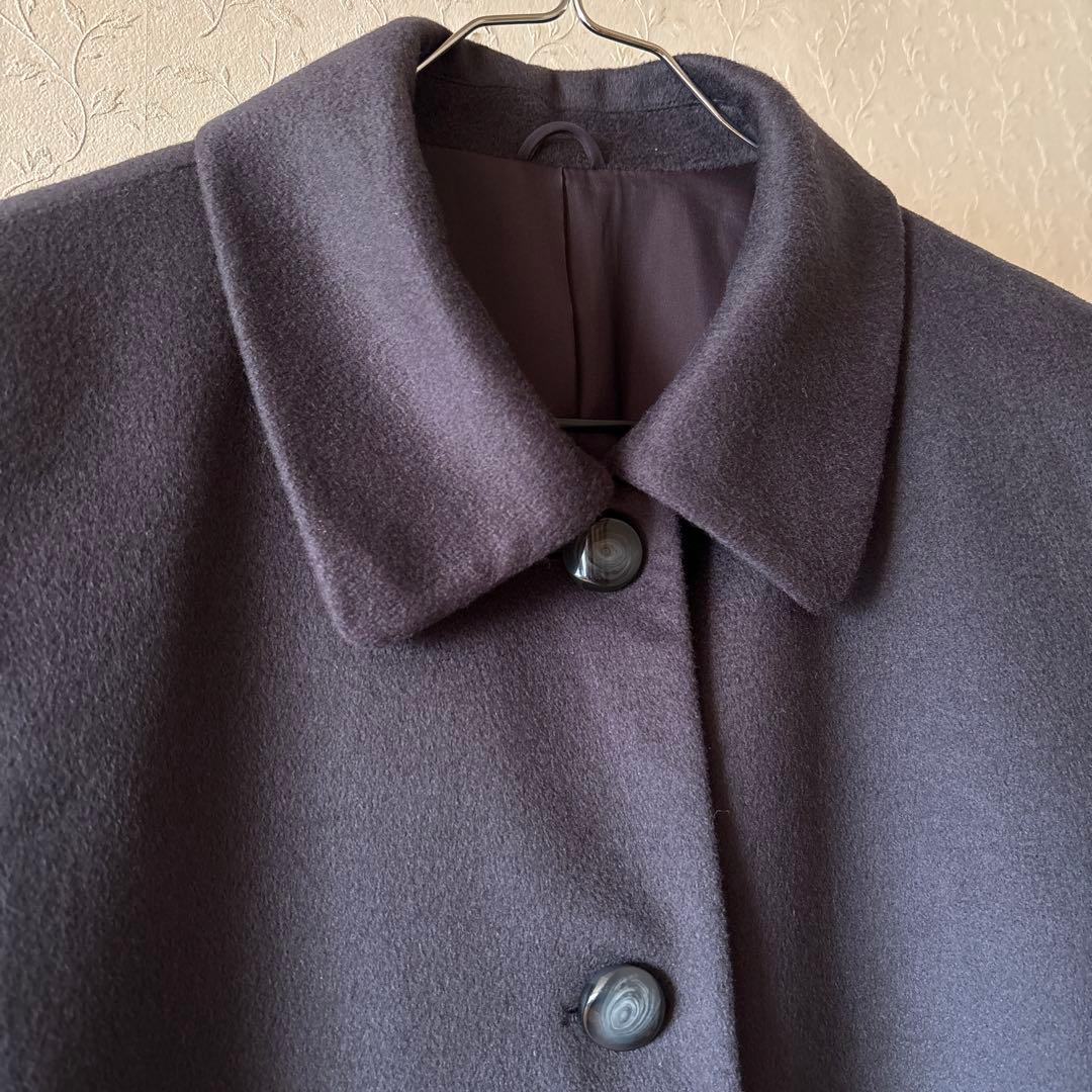 新品◆カシミヤ100% ステンカラーロングコート カシミヤコート