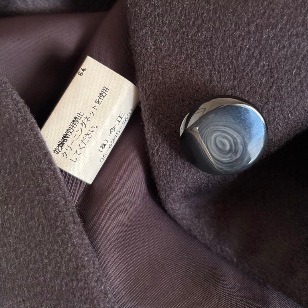 新品◆カシミヤ100% ステンカラーロングコート カシミヤコート