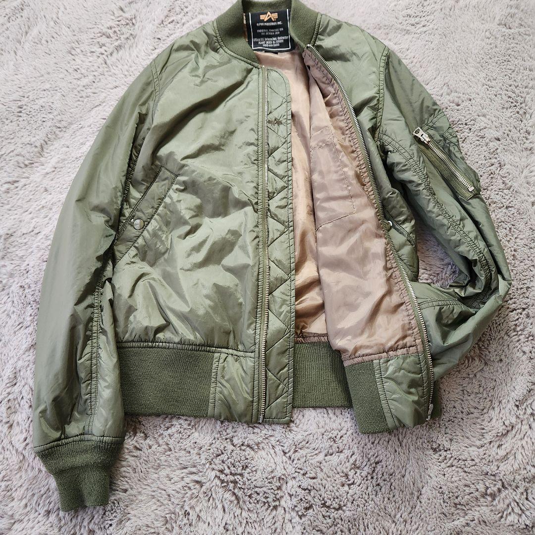 【美品】 アルファインダストリー MA-1 フライトジャケット プリマロフト