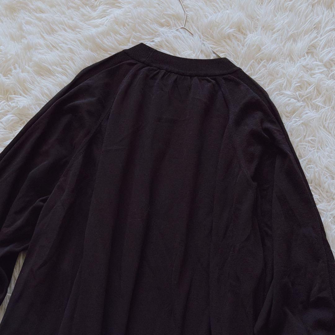 Y's ワイズ ヨウジヤマモト ワンピース 切替デザイン ロング丈 ブラック 黒