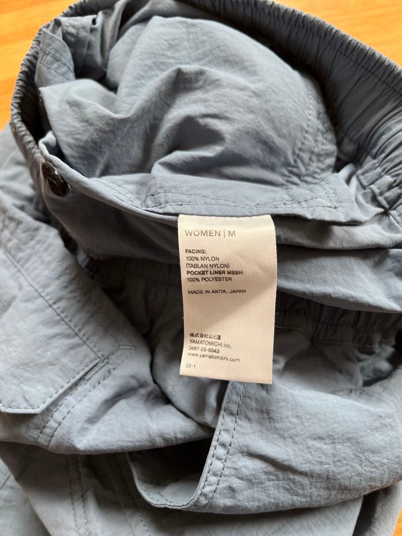 【山と道】5-Pocket pants ブルー woman Mサイズ