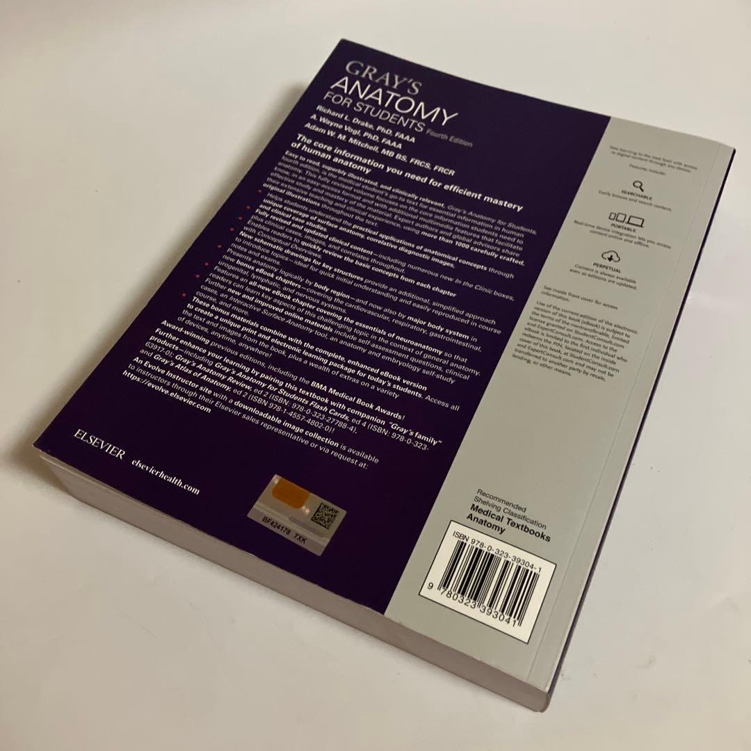 洋書　Gray's Anatomy for Students