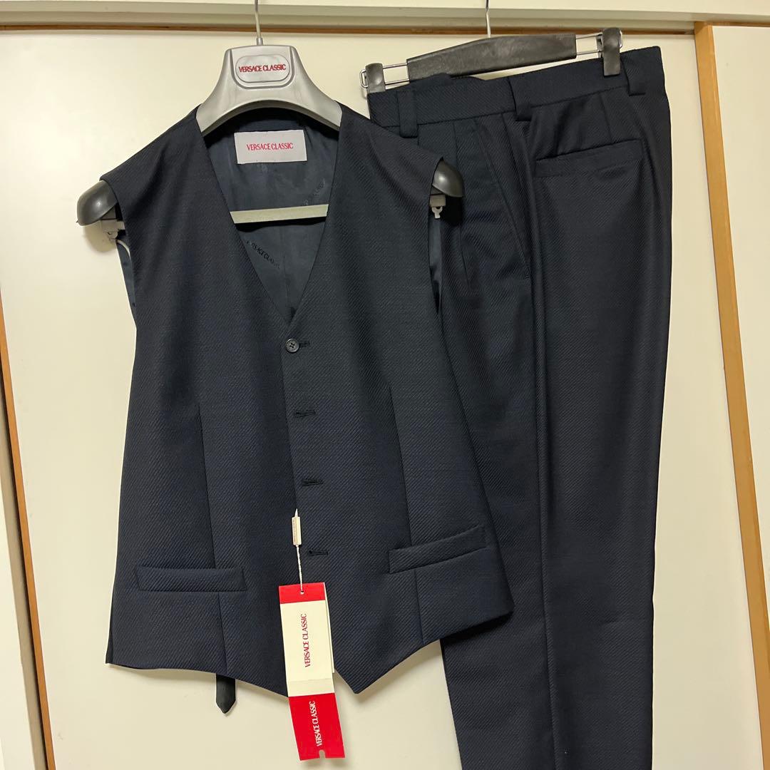 VERSACE CLASSIC ダークブルースーツ セット