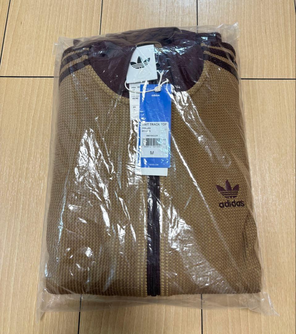【日本未発売】ワッフルトラックジャケット　ブラウン　Mサイズ　★男女兼用