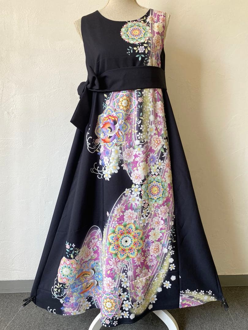 3125 着物　留袖　リメイク　ドレス　ワンピース