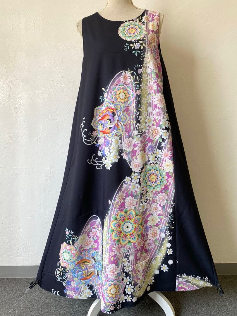 3125 着物　留袖　リメイク　ドレス　ワンピース