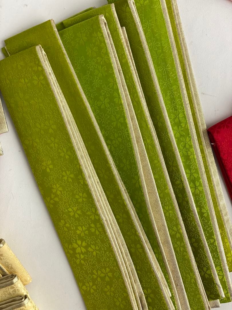 【在庫一掃76枚セット】重ね襟　重ね衿　振袖用　訪問着用　正絹　F