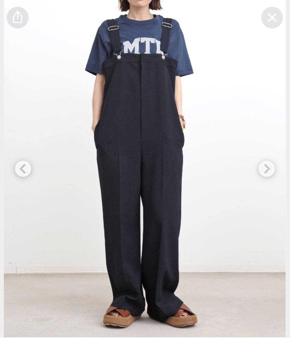 アパルトモン サロペット　ネイビー38