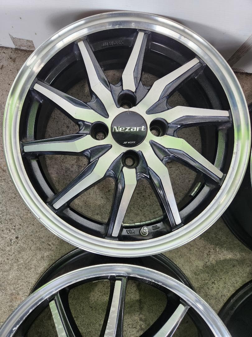 送料込☆ワークWORK NEZART 15X5.5J+40 PCD100-4H