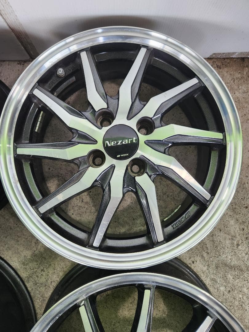 送料込☆ワークWORK NEZART 15X5.5J+40 PCD100-4H
