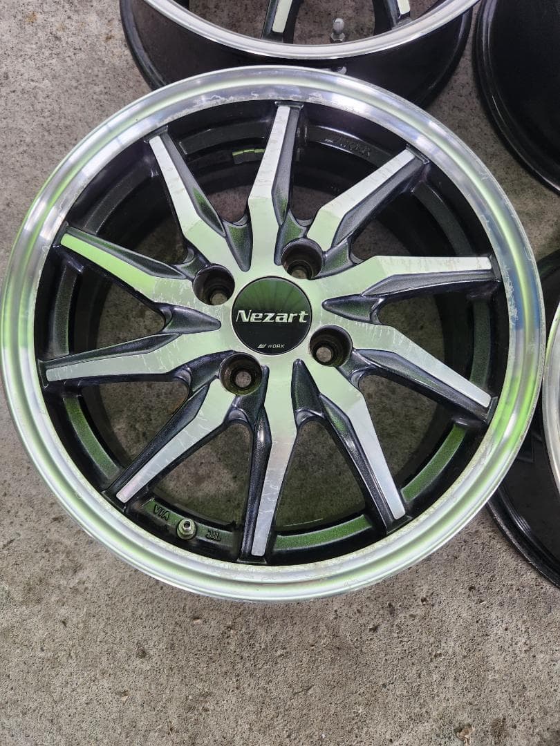 送料込☆ワークWORK NEZART 15X5.5J+40 PCD100-4H
