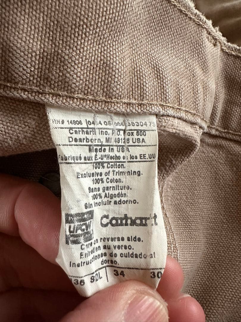 USA製 Carhartt ダック地ペインターパンツ W34×L30