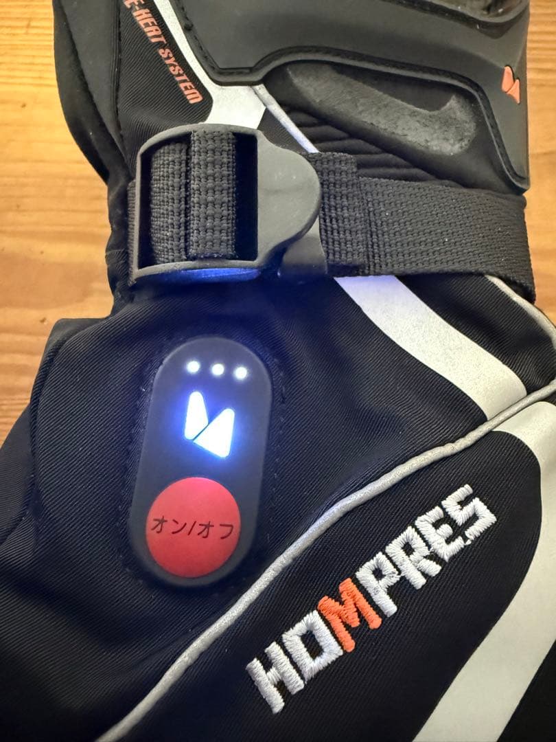 Hompres 電熱グローブ カーボンナノチューブ急速発熱 バイク グローブ S