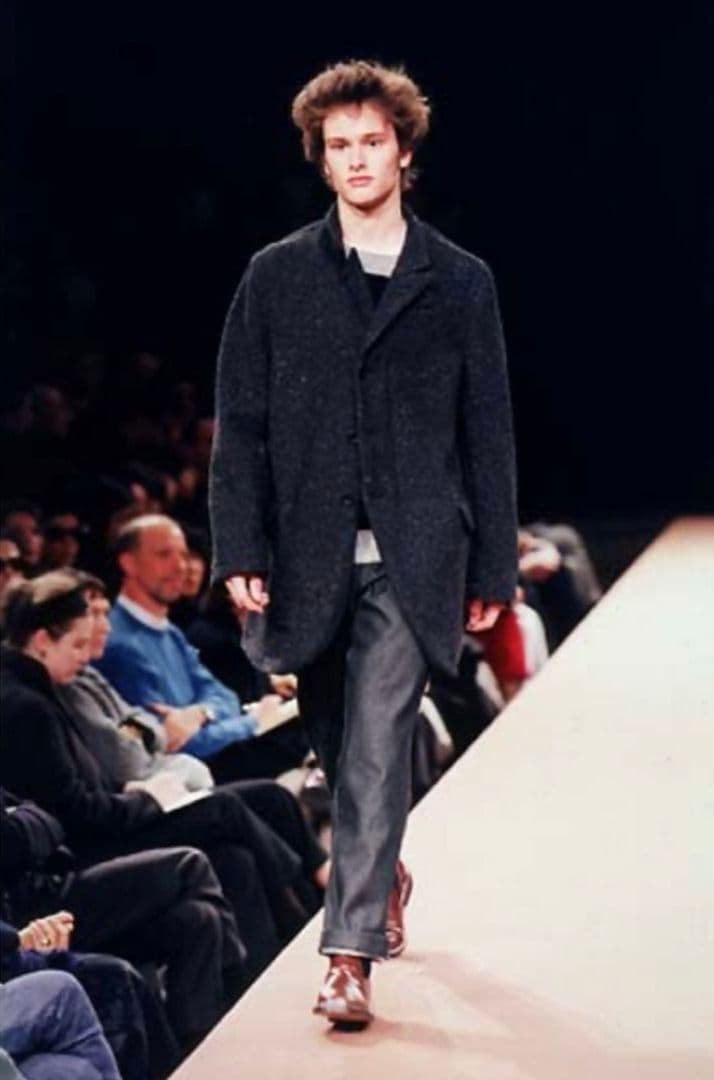 名作 コムデギャルソンオムプリュス 98AW シームロングジャケット