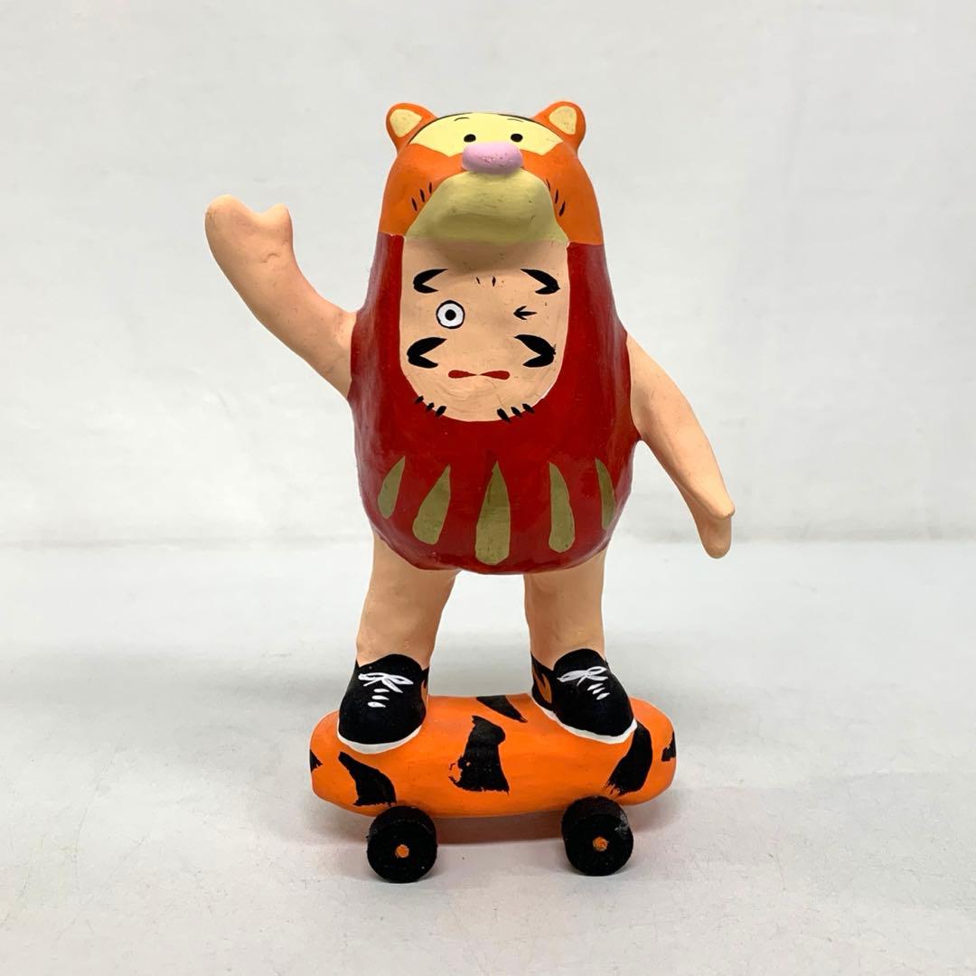 スケボーだるま スケボーダルマ 達磨 寿印 干支 寅年 虎 トラ 限定 張子人形