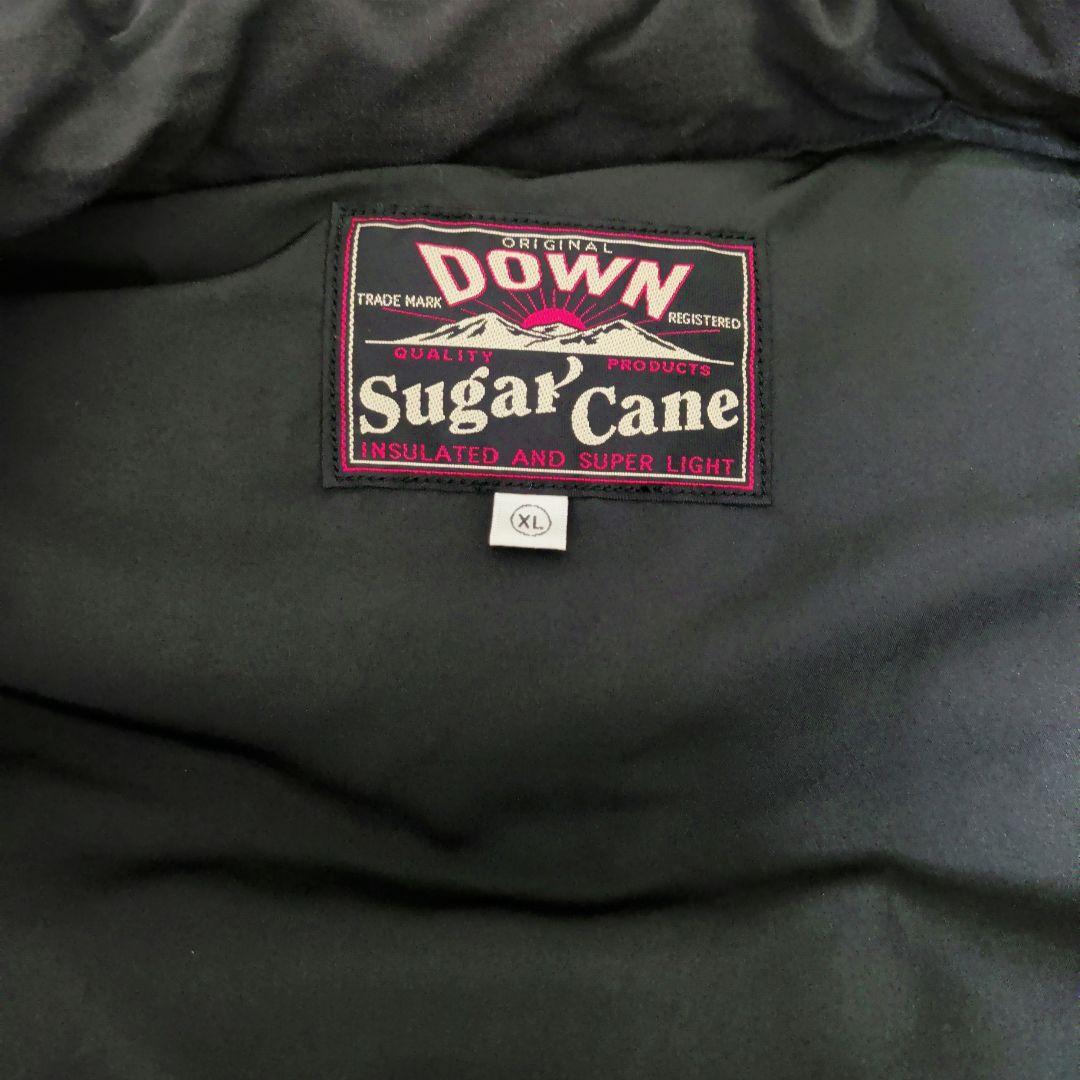 【美品】SUGAR CANE レザーヨークダウンべスト アメカジ　バイカー 東洋