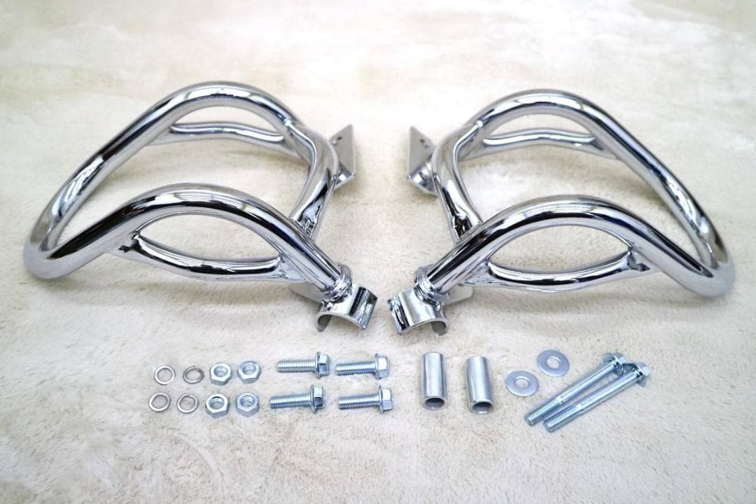 XJR400 エンジンガード メッキ2 / 前期　４HM