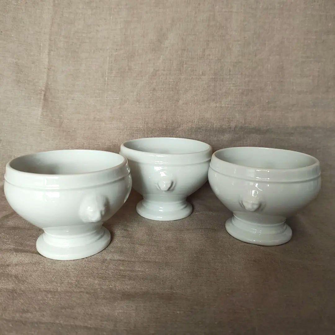 アピルコ　ライオンヘッド　スープボウル 3個セット