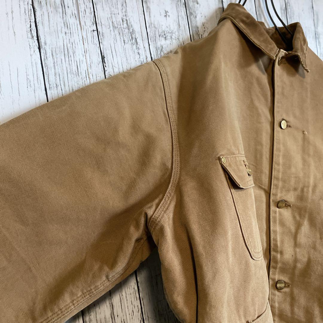 【名品】Carhartt ミシガンチョアコート ブラウン BRN XL程度