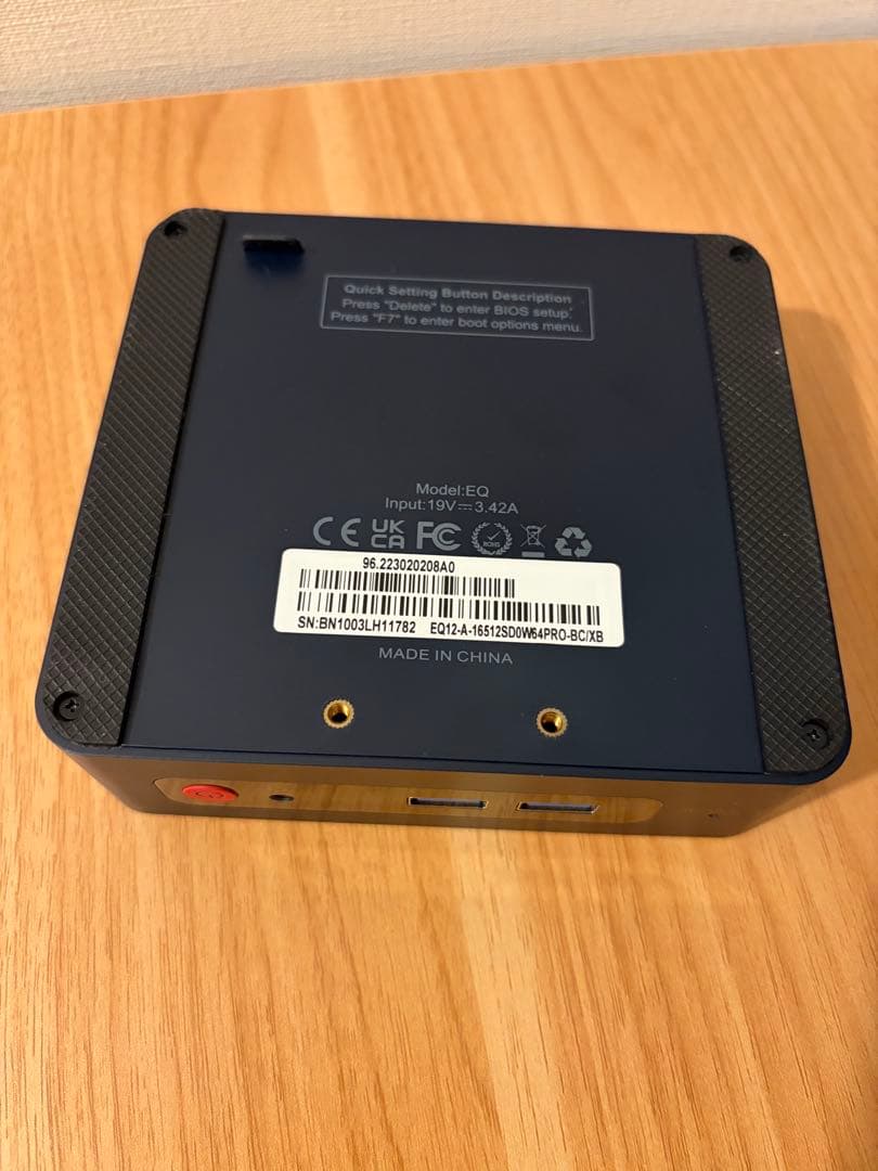 ミニPC Beelink EQ12 Intel N100 16GB SSD:500GB