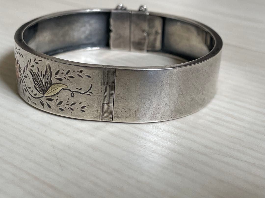 フランス　アンティーク　バングル　ヴィンテージ　ジュエリー　ブレスレット