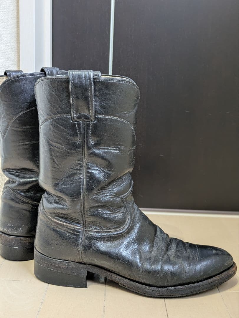 【専用】Justin ブラック ウエスタンブーツ 8D