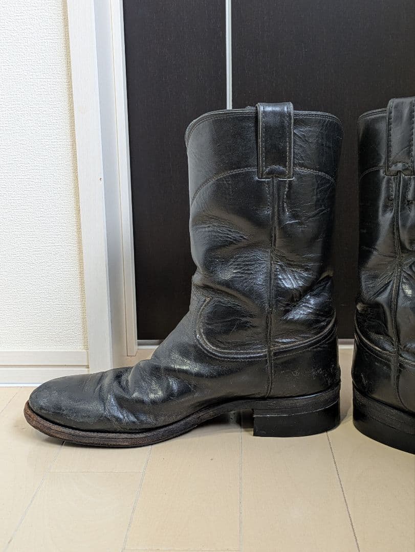【専用】Justin ブラック ウエスタンブーツ 8D