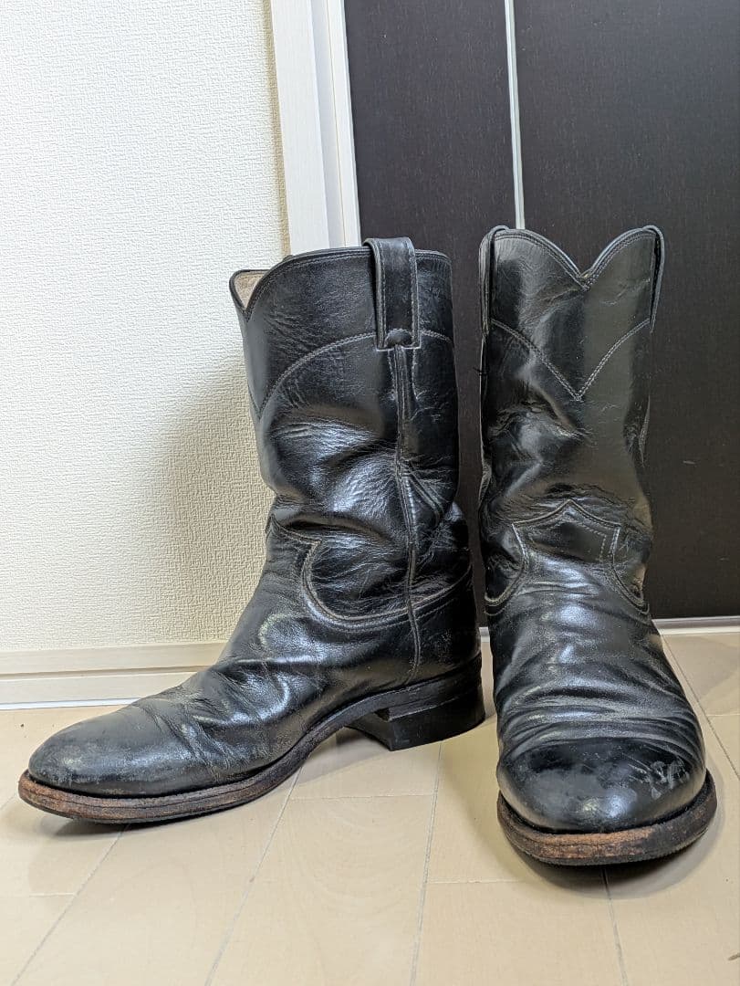 【専用】Justin ブラック ウエスタンブーツ 8D