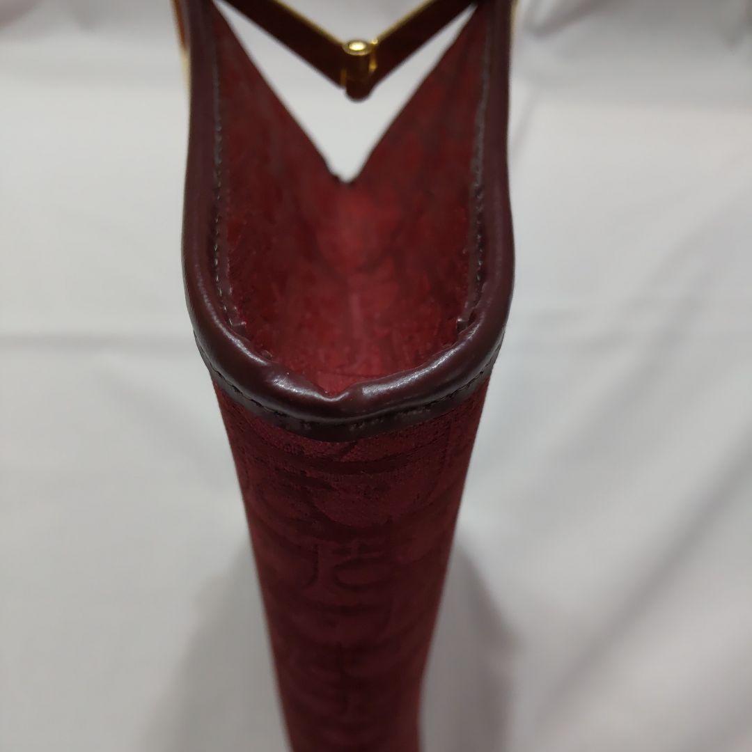 クリスチャン・ディオール　トロッター　クラッチバッグ　ワインレッド