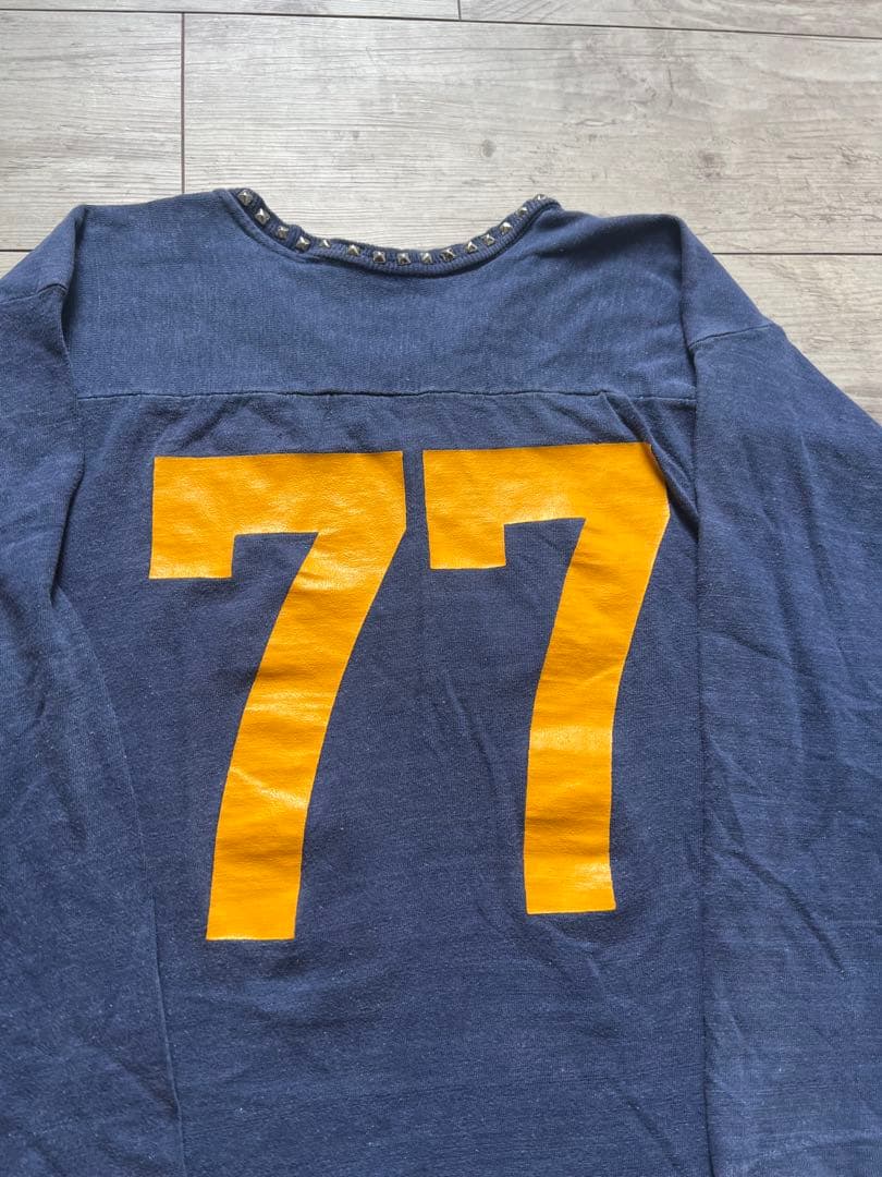 1973年〜1982年バータグ後期OLDチャンピオンフットボールリメイクTシャツ