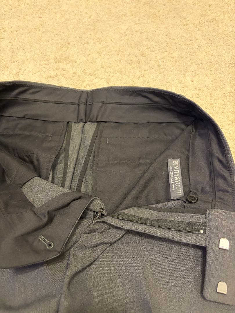 マイクロ ピンヘッド 2ボタン ジャケット　パンツ 【セットアップ】グレー　M