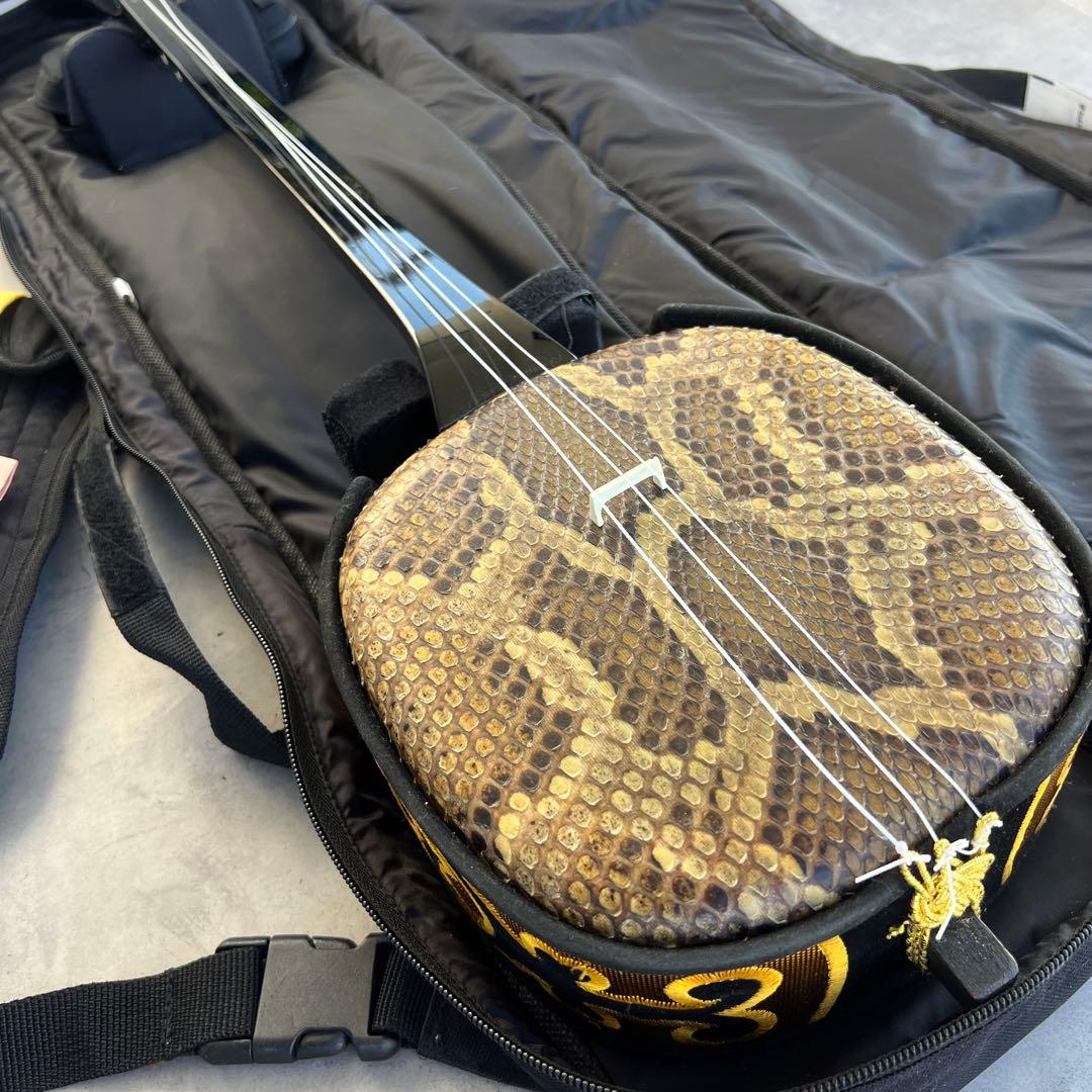 沖縄三線 人工蛇皮 琉球 民族楽器 伝統楽器 入門 初心者 本格 琉球