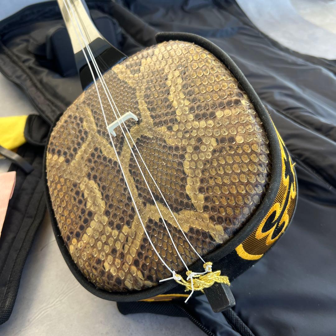 沖縄三線 人工蛇皮 琉球 民族楽器 伝統楽器 入門 初心者 本格 琉球