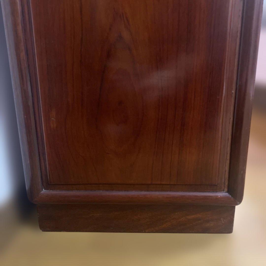 中国　唐木　チェスト　螺鈿細工　象嵌　5段　1点　引き出し　花梨　螺鈿