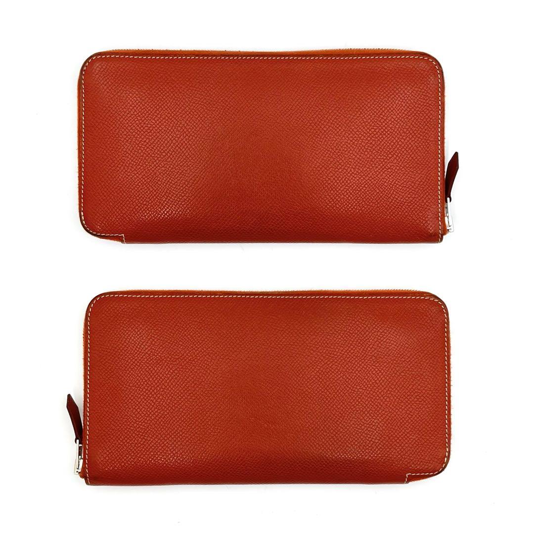 HERMES エルメス アザップロング シルクイン ラウンドファスナー リボン柄