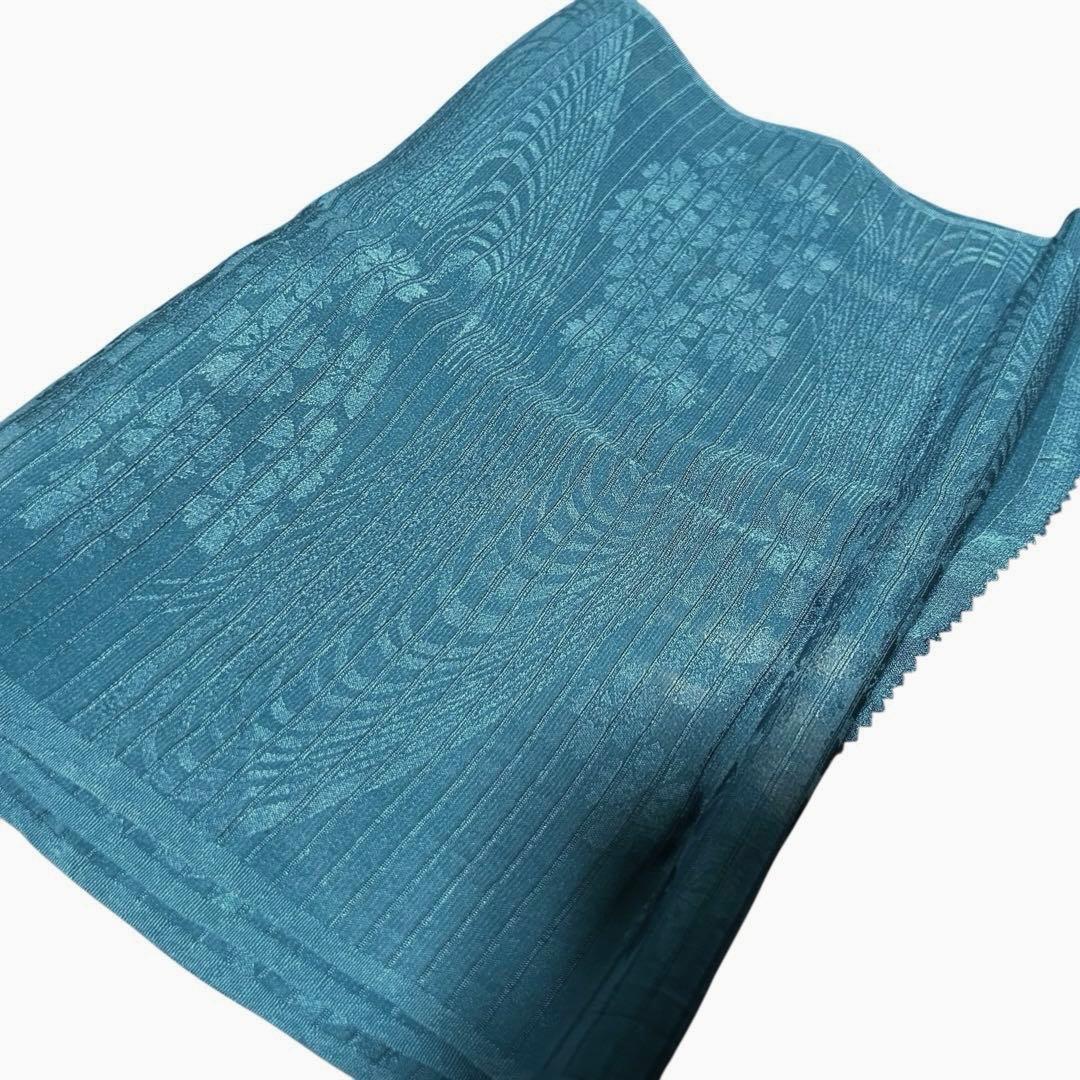 新品　美品　袷　正絹　縮緬　金彩　一つ紋　訪問着　フルセット