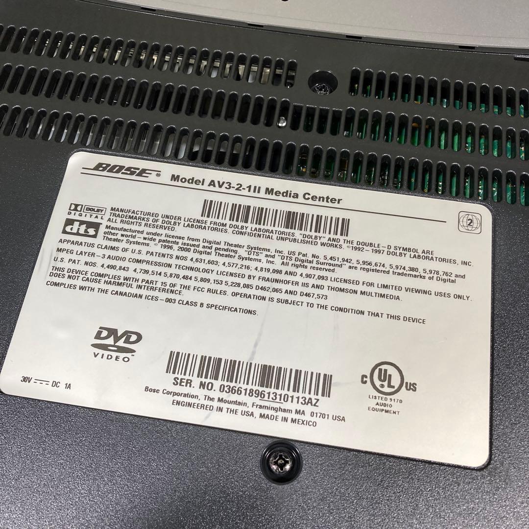 WT114 BOSE DVD ホームシアター 3 2 1 GS Ⅱ