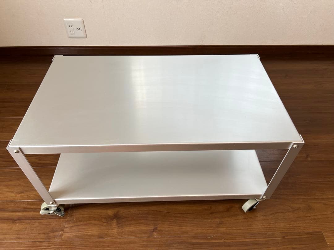 無印良品 MUJI アルミ ローテーブル ワゴン アルマイト加工 廃盤品