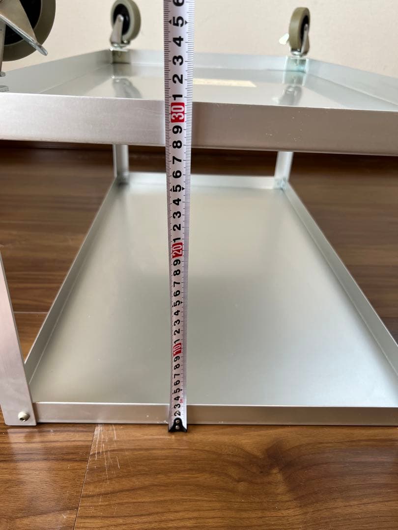 無印良品 MUJI アルミ ローテーブル ワゴン アルマイト加工 廃盤品